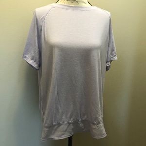 Lavender Criss-Cross Back Workout Top